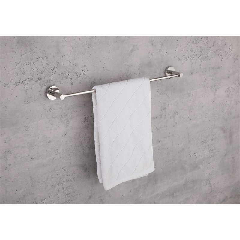 Pemberly Row 3-Pc Stainless Steel Bathroom Hardware Set in Chrome