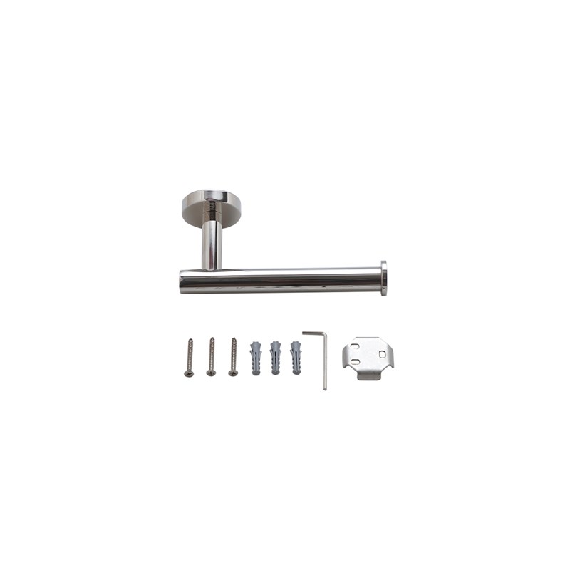 Pemberly Row 3-Pc Stainless Steel Bathroom Hardware Set in Chrome