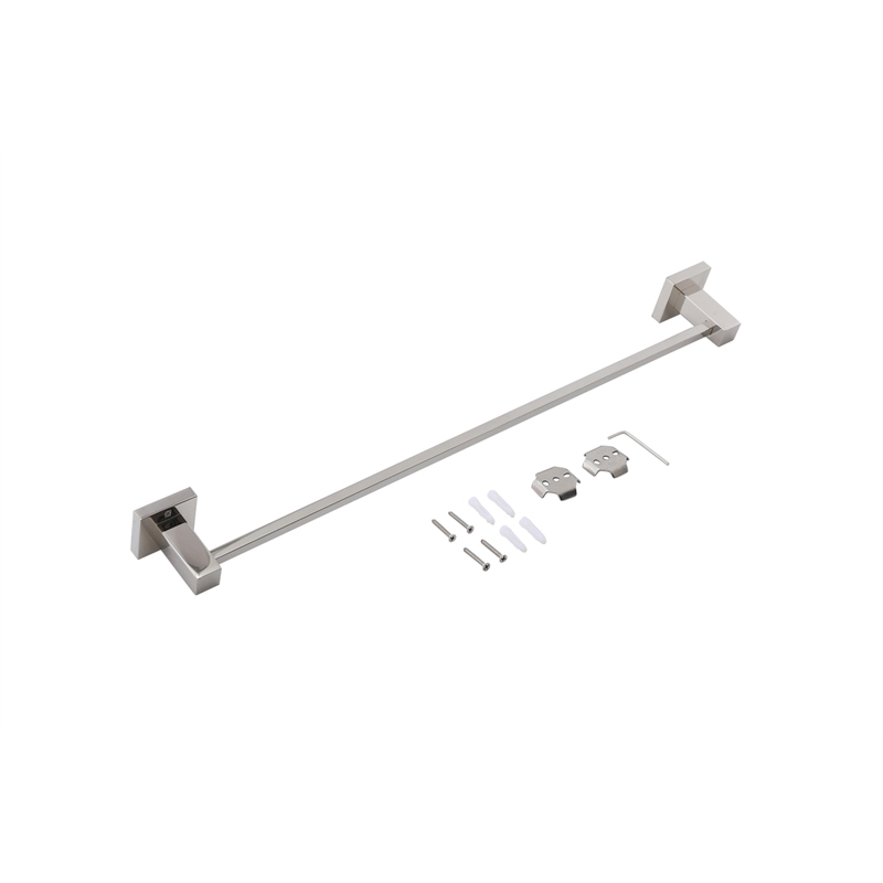 Pemberly Row 3-Pc Stainless Steel Bathroom Hardware Set in Chrome