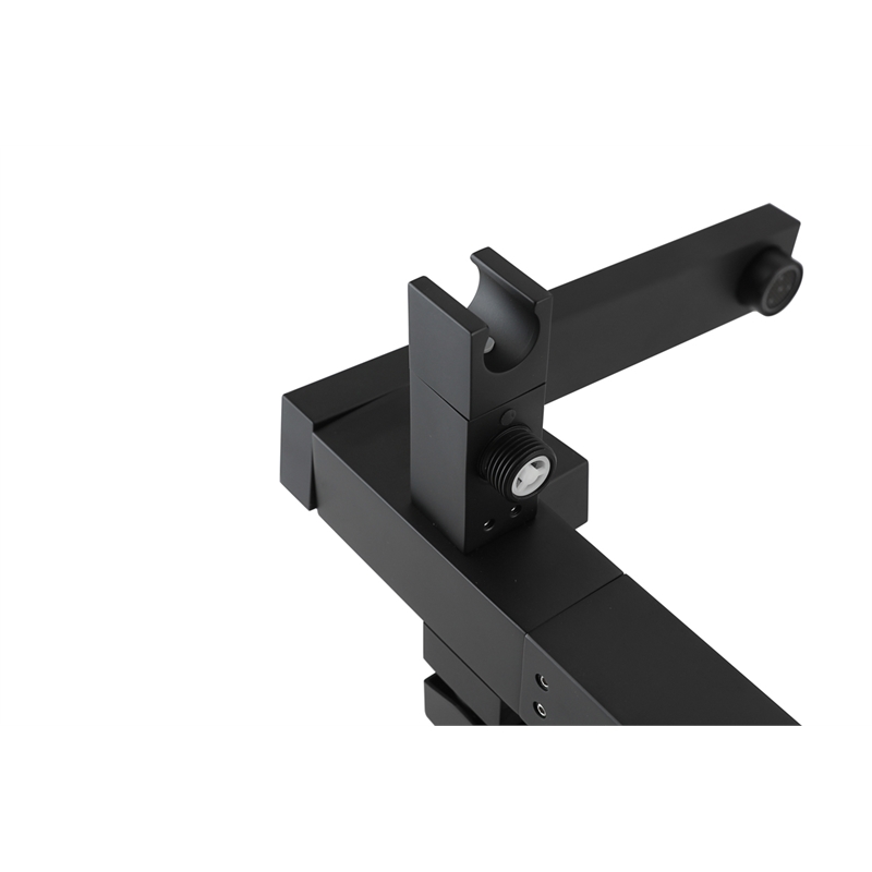 Pemberly Row Floor Mounted Tub Faucet with Hand Shower in Matte Black