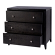 Pemberly Row 34 in. Rectangular Wood 3 Drawer Chest - Coffee Brown