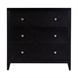 Pemberly Row 34 in. Rectangular Wood 3 Drawer Chest - Coffee Brown