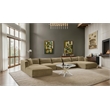 Pemberly Row 6-Piece Camel Corduroy Modular Sectional Sofa
