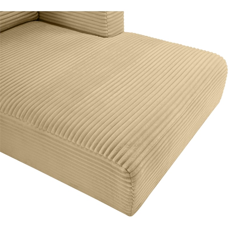 Pemberly Row 6-Piece Camel Corduroy Modular Sectional Sofa