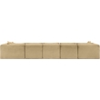 Pemberly Row 6-Piece Camel Corduroy Modular Sectional Sofa