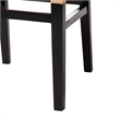 Pemberly Row Lesia Natural Rattan Dining Chair with Espresso Finish