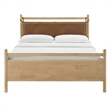 Pemberly Row King Wood Platform Bed Frame in Light Oak Canyon