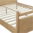 Pemberly Row King Wood Platform Bed Frame in Light Oak Canyon