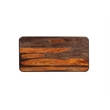 Pemberly Row Solid Sheesham Wood Block Coffee Table in Dark Brown