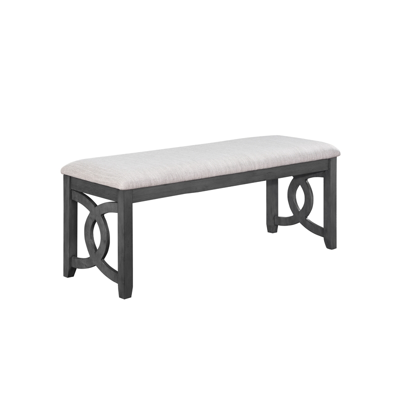 Pemberly Row 6-Piece Wood Dining Table Set with Gray Finish