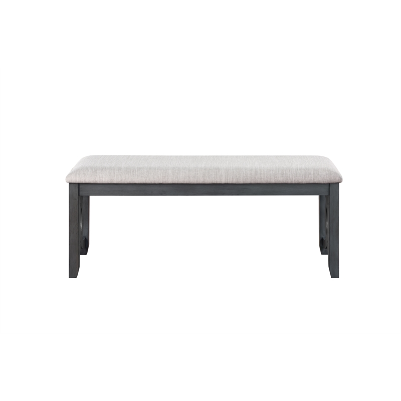 Pemberly Row 6-Piece Wood Dining Table Set with Gray Finish