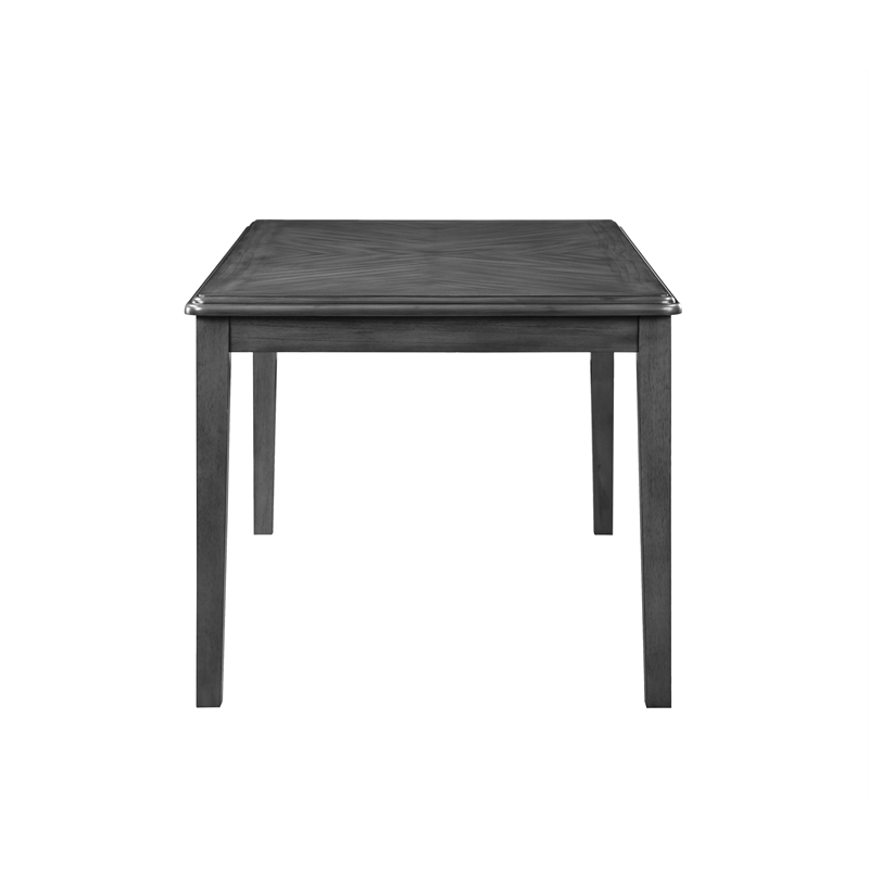 Pemberly Row 6-Piece Wood Dining Table Set with Gray Finish