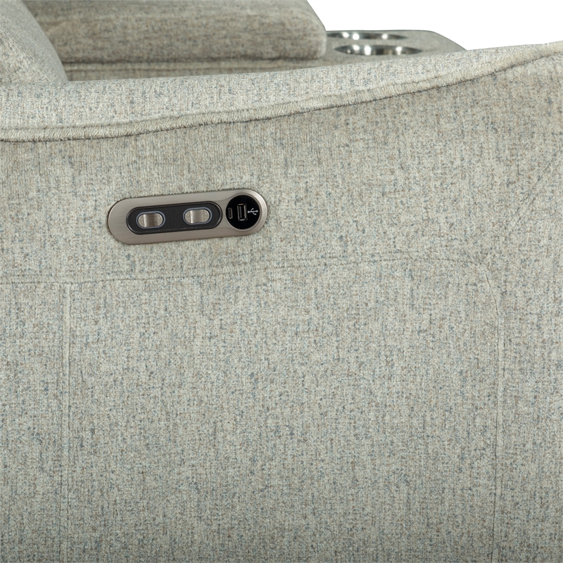 Pemberly Row 3-Piece Power Reclining Sectional in Latte Brown Polyester