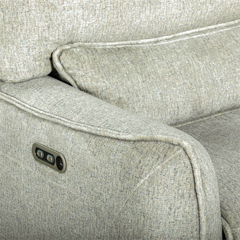 Pemberly Row 3-Piece Power Reclining Sectional in Latte Brown Polyester