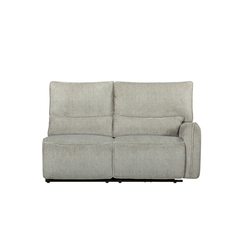 Pemberly Row 3-Piece Power Reclining Sectional in Latte Brown Polyester