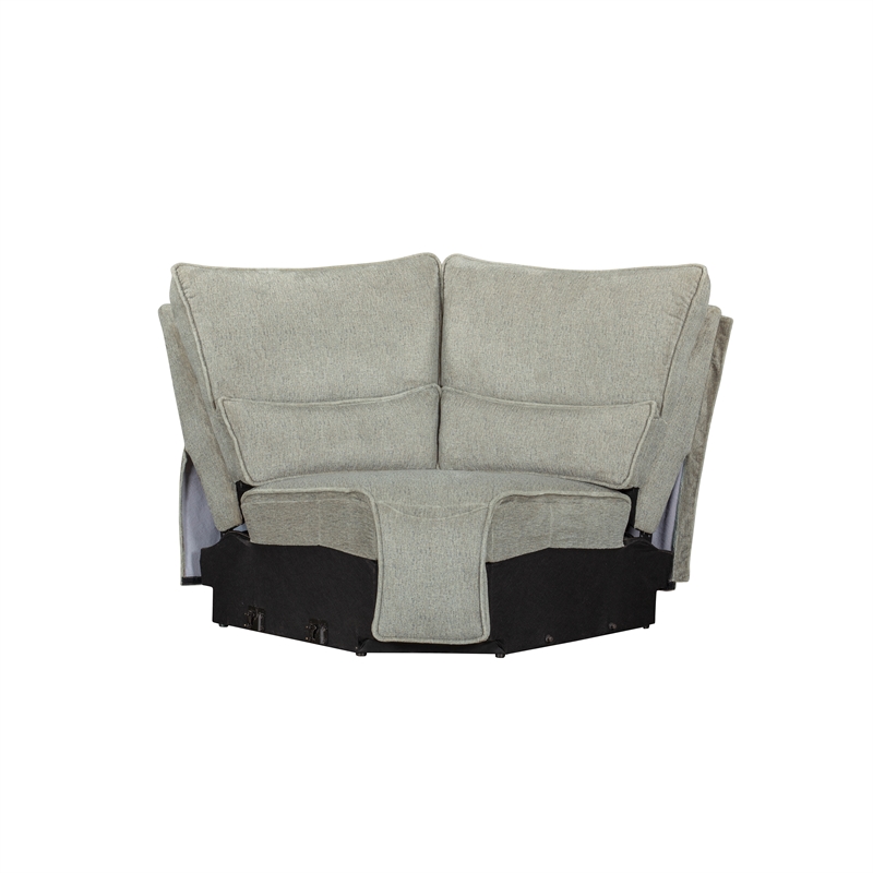 Pemberly Row 3-Piece Power Reclining Sectional in Latte Brown Polyester