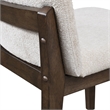 Pemberly Row 7-Piece Rubberwood Dining Table Set in Walnut and Beige