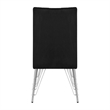 Pemberly Row 5-Piece Dining Set with Upholstered Chairs and Black Table