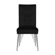 Pemberly Row 5-Piece Dining Set with Upholstered Chairs and Black Table