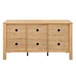 Pemberly Row Wood Sideboard/TV Console in Natural Oak Finish
