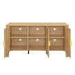 Pemberly Row Wood Sideboard/TV Console in Natural Oak Finish