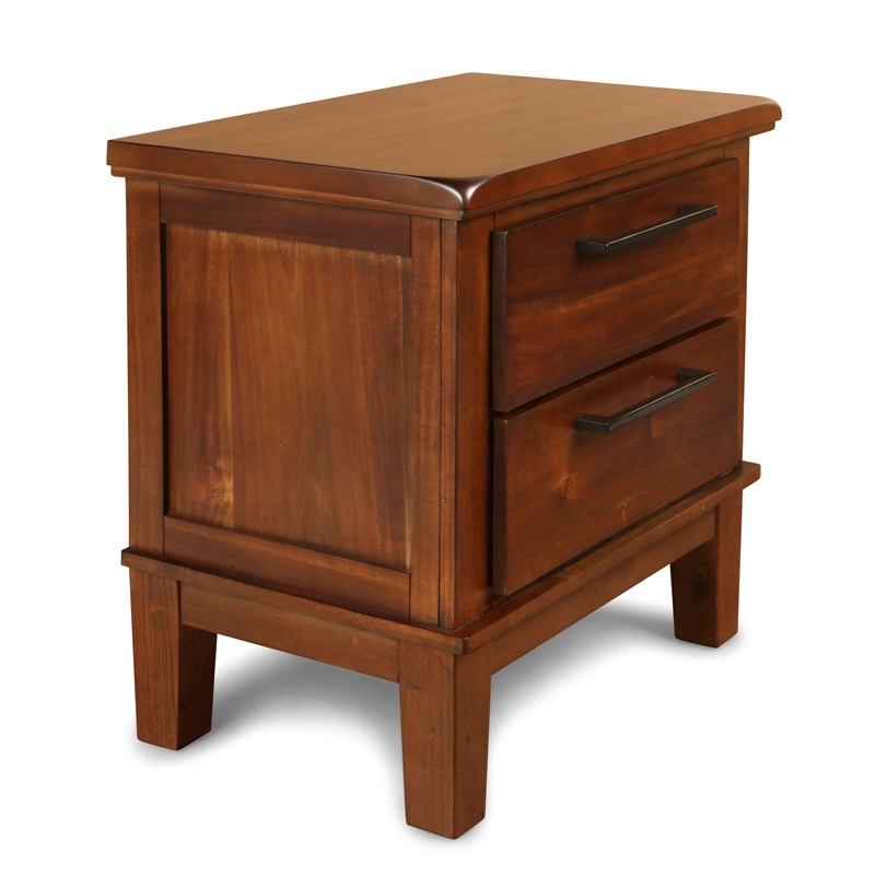 Pemberly Row 3-Pc Wood Bedroom Set with Chest in Chestnut