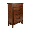 Pemberly Row 3-Pc Wood Bedroom Set with Chest in Chestnut