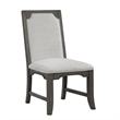 Pemberly Row Dining Side Chairs in Gray Finish (Set of 2)