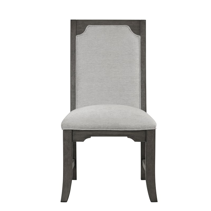 Pemberly Row Dining Side Chairs in Gray Finish (Set of 2)