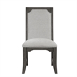 Pemberly Row Dining Side Chairs in Gray Finish (Set of 2)