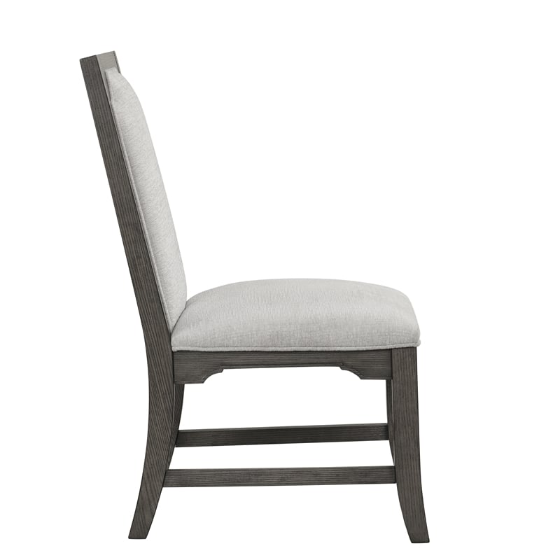 Pemberly Row Dining Side Chairs in Gray Finish (Set of 2)