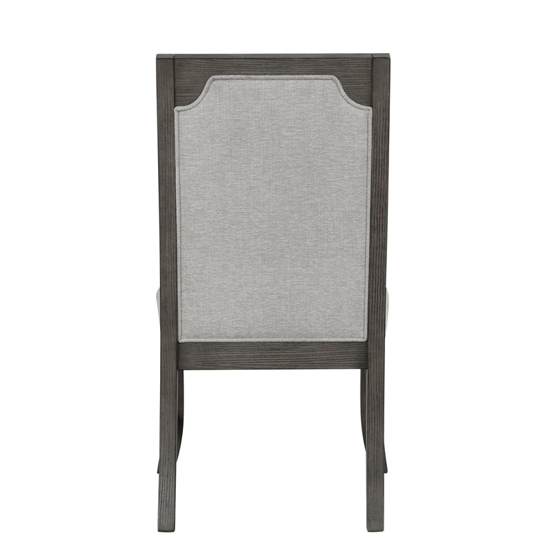 Pemberly Row Dining Side Chairs in Gray Finish (Set of 2)
