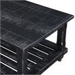 Pemberly Row 3-Piece Pine Occasional Table Set in Distressed Black