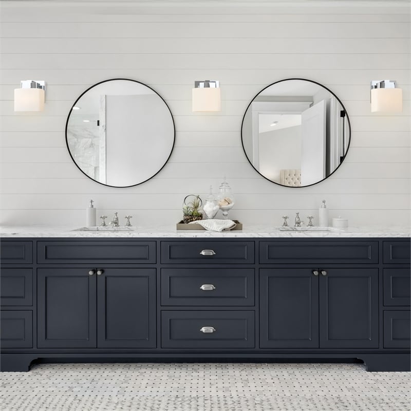 Pemberly Row 1-Light Stainless Steel Wall Sconce in Polished Chrome