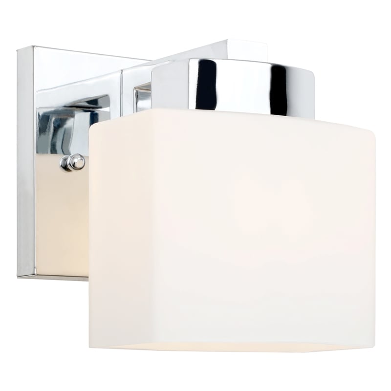 Pemberly Row 1-Light Stainless Steel Wall Sconce in Polished Chrome