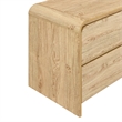 Pemberly Row Set of 2 End Tables with Natural Finish and Storage Drawers