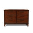 Pemberly Row 3-Piece Wood Bedroom Set with Chestnut Dresser