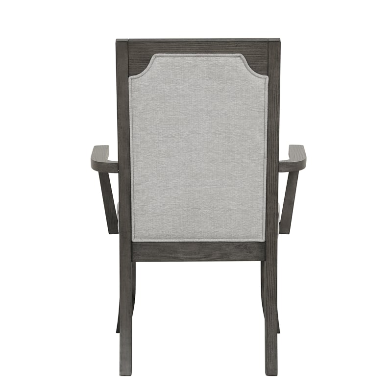 Pemberly Row 7-Piece Wood Dining Set with Extendable Table in Gray