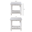Pemberly Row 3-Piece Distressed White Pine Occasional Table Set
