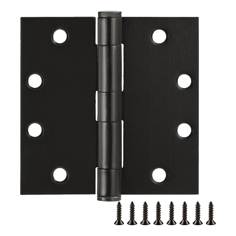 Pemberly Row Stainless Steel Door Hinge in Oil Rubbed Bronze 4.5 in 9-Pack