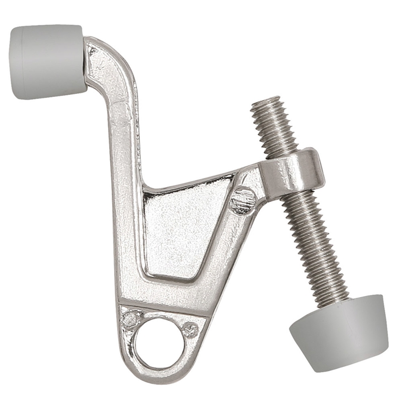 Pemberly Row Jumbo Metal Pin Door Stop in Satin Nickel 2 1/5 Inch 10 Pack