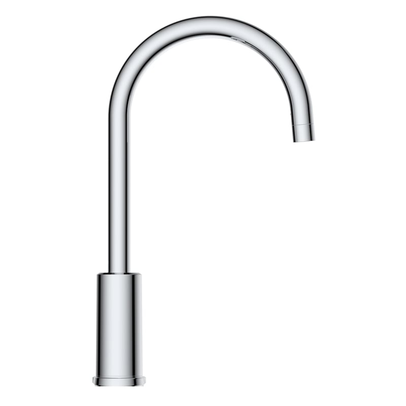 Pemberly Row Single Metal Handle Kitchen Faucet in Polished Chrome