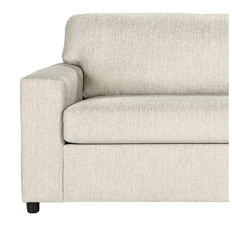 Pemberly Row Kylo Oversized Cuddle Chair in Natural Beige Upholstery