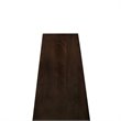 Pemberly Row Recliner Wood Wedge Table in Chocolate Oak Finish