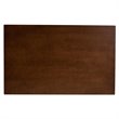Pemberly Row Walnut Rectangular Rubberwood Dining Table for 4 Seats