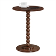 Pemberly Row Spindle Table in Espresso Finish with Round Top