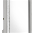 Pemberly Row Wood 6-Drawer Dresser with Mirror in White with LED Lights