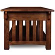 Pemberly Row Mission Wood Coffee Table with Storage in Medium Oak