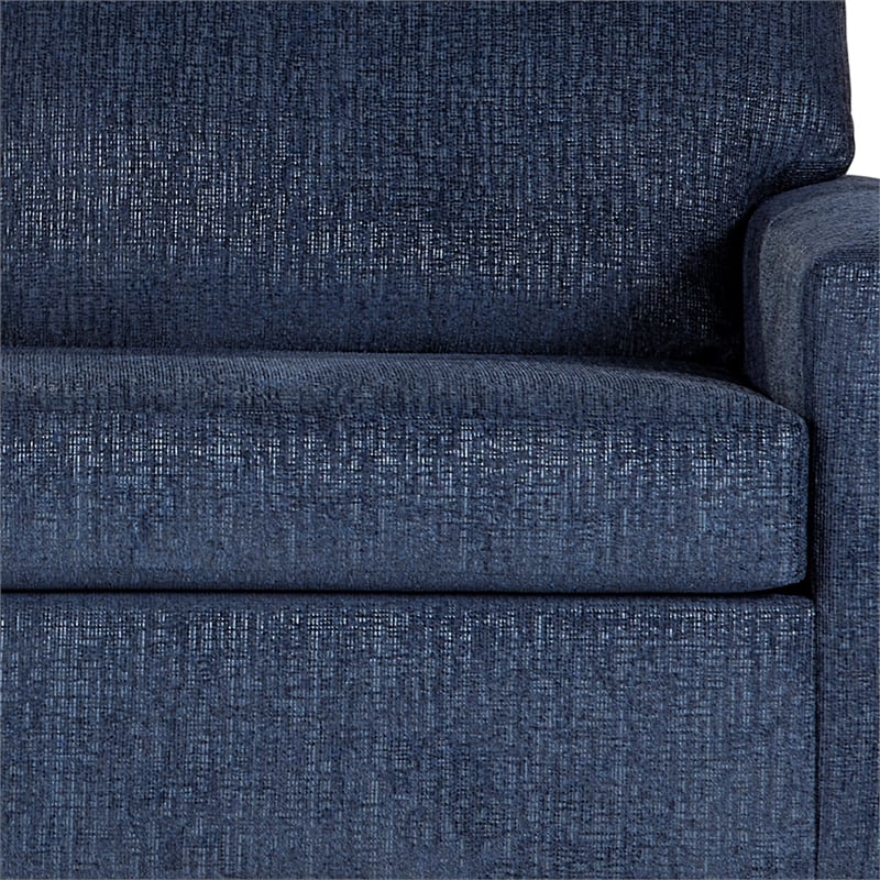 Pemberly Row Polyester 3-Seater Sofa in Blue with Transitional Style