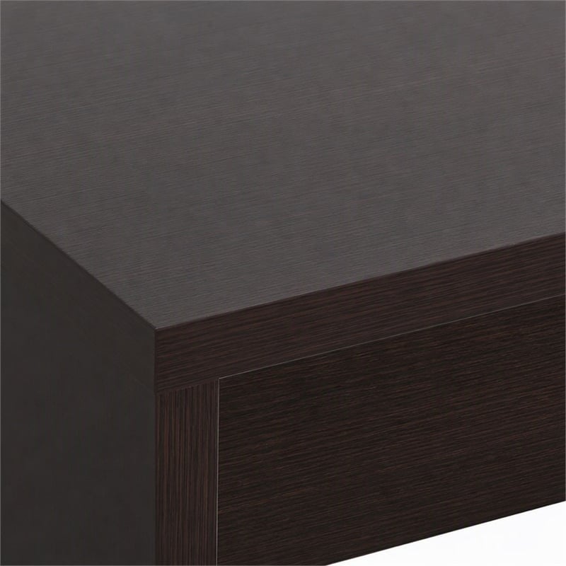Pemberly Row Northfield Entryway Hall Table in Espresso Finish